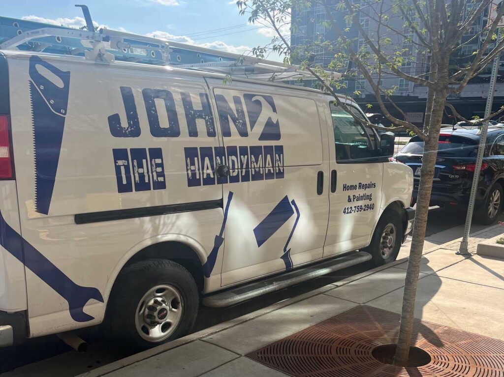 The work van of John the Handyman.